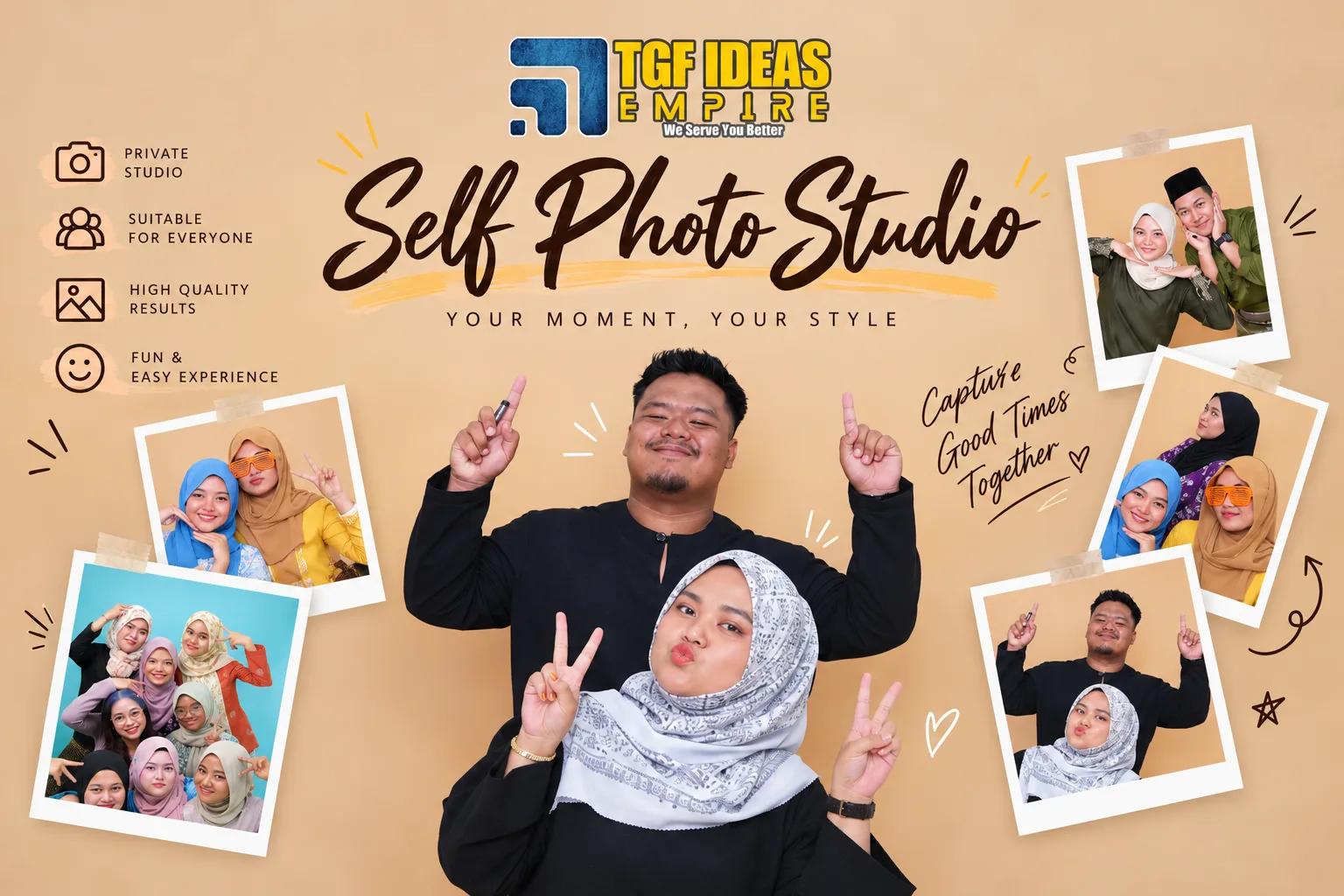 SELF PHOTO STUDIO ( 15 MIN - 2 PAX ONLY )